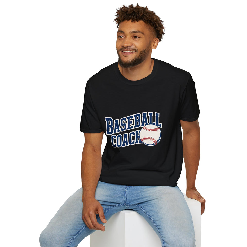 Baseball Coach T-Shirt — Retro Team Dad Tee for Coaches & Baseball Fans