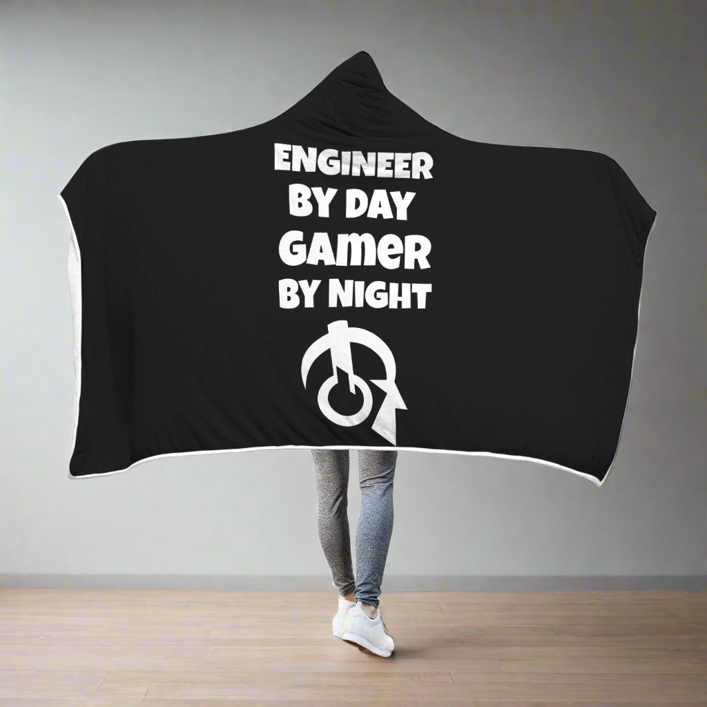 Engineer By Day Gamer By Night 2 Hooded Blanket Main image