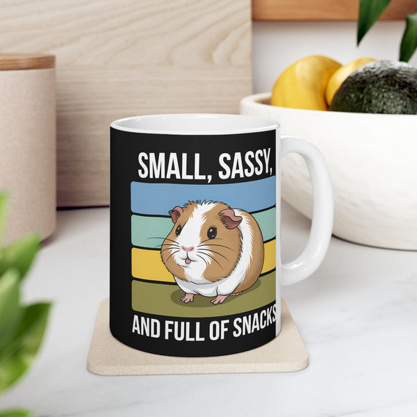 Guinea Pig Mug - Small, Sassy, and Full of Snacks Cute Guinea Pig Mug 2