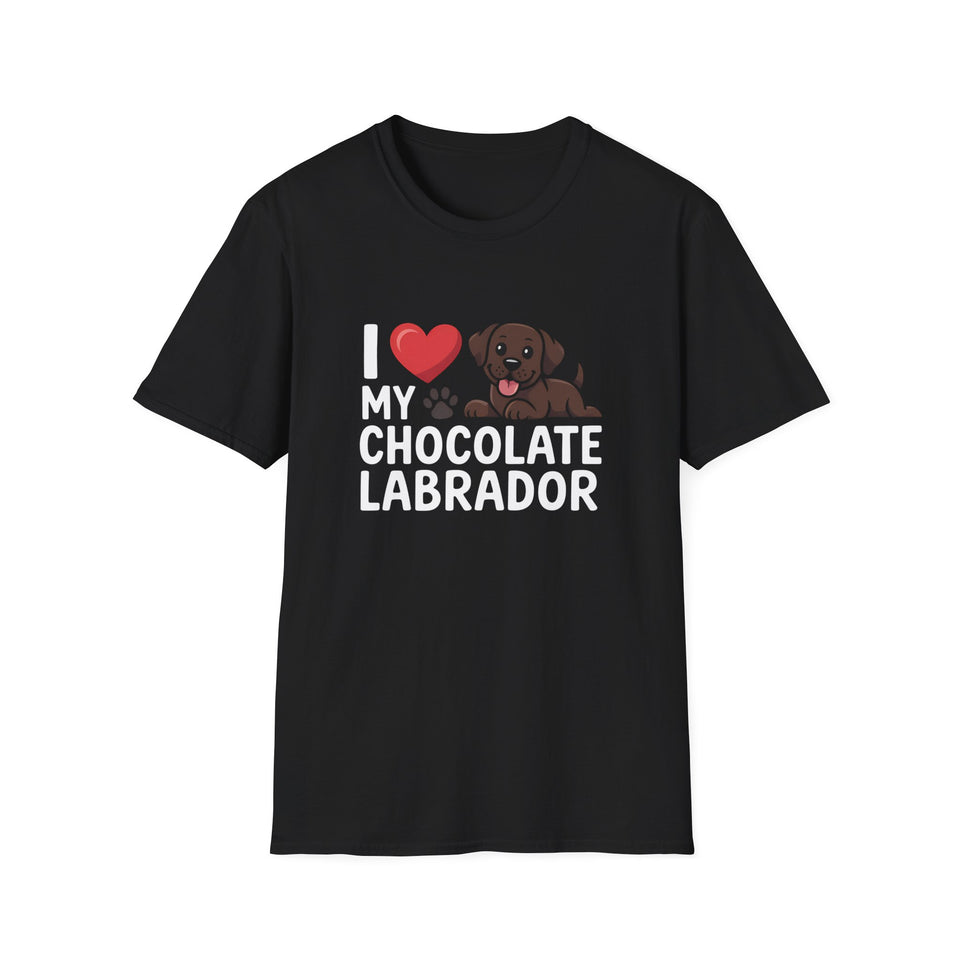 I Love My Chocolate Labrador T-Shirt - Chocolate Labrador 2 Shirt