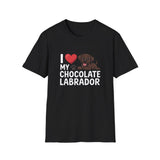 I Love My Chocolate Labrador T-Shirt - Chocolate Labrador 2 Shirt I Love My Chocolate Labrador T-Shirt - Chocolate Labrador 2 Shirt