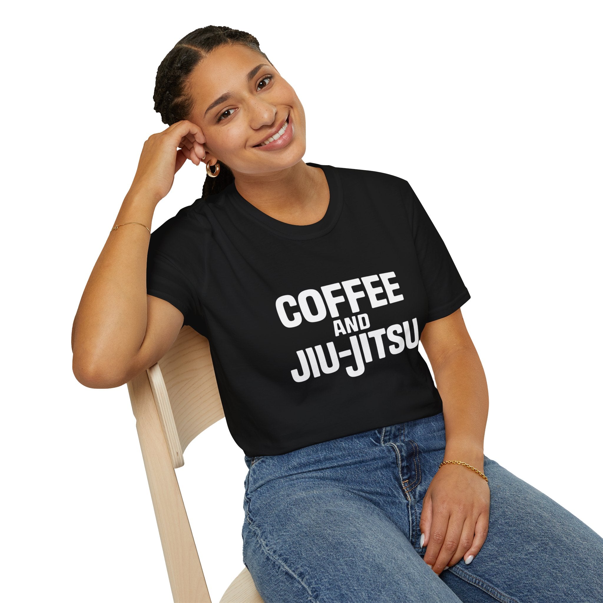 Coffee and Jiu Jitsu  Shirt | BJJ Gift | Brazilian Jiu Jitsu Merchandise | JiuJitsu Gifts | BJJ Presents Unisex T-Shirt