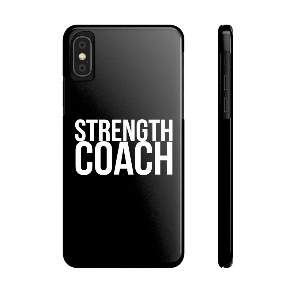 Premium Strength Coach iPhone Case | Strength Coach Gifts Slim Phone Cases
