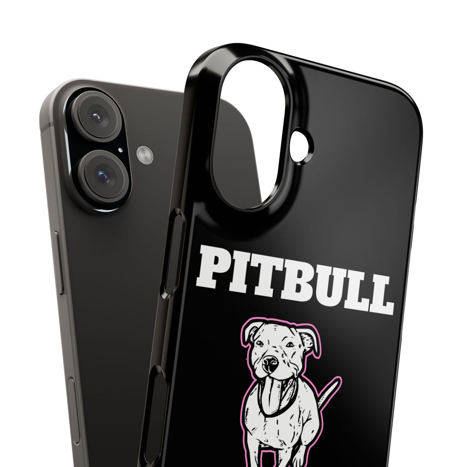 Premium Pitbull Mama 2 iPhone Case | Pitbull Gifts Slim Phone Cases