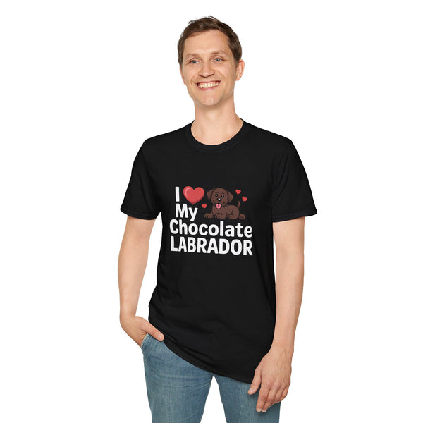 I Love My Chocolate Labrador T-Shirt - Chocolate Labrador Shirt