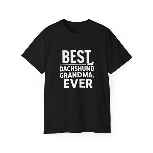 Best Dachshund Grandma Shirt | Grandmother Dachshund Gift | Dachshund Merchandise | Weiner Dog Gifts | Dachshund Presents Unisex Weiner Dog Shirts