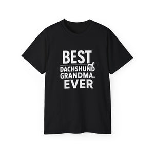 Best Dachshund Grandma Shirt | Grandmother Dachshund Gift | Dachshund Merchandise | Weiner Dog Gifts | Dachshund Presents Unisex Weiner Dog Shirts
