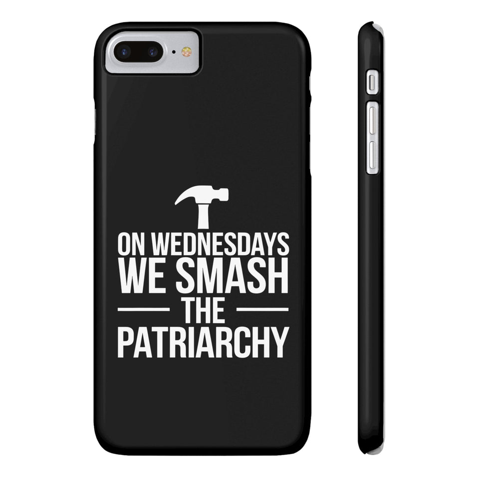 Premium On Wednesdays We Smash The Patriarchy iPhone Case | Feminist Gifts Slim Phone Cases