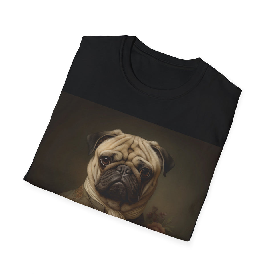 Classical Pug Shirt | Pug Presents | Pug Gift | Pug Painting T Shirt