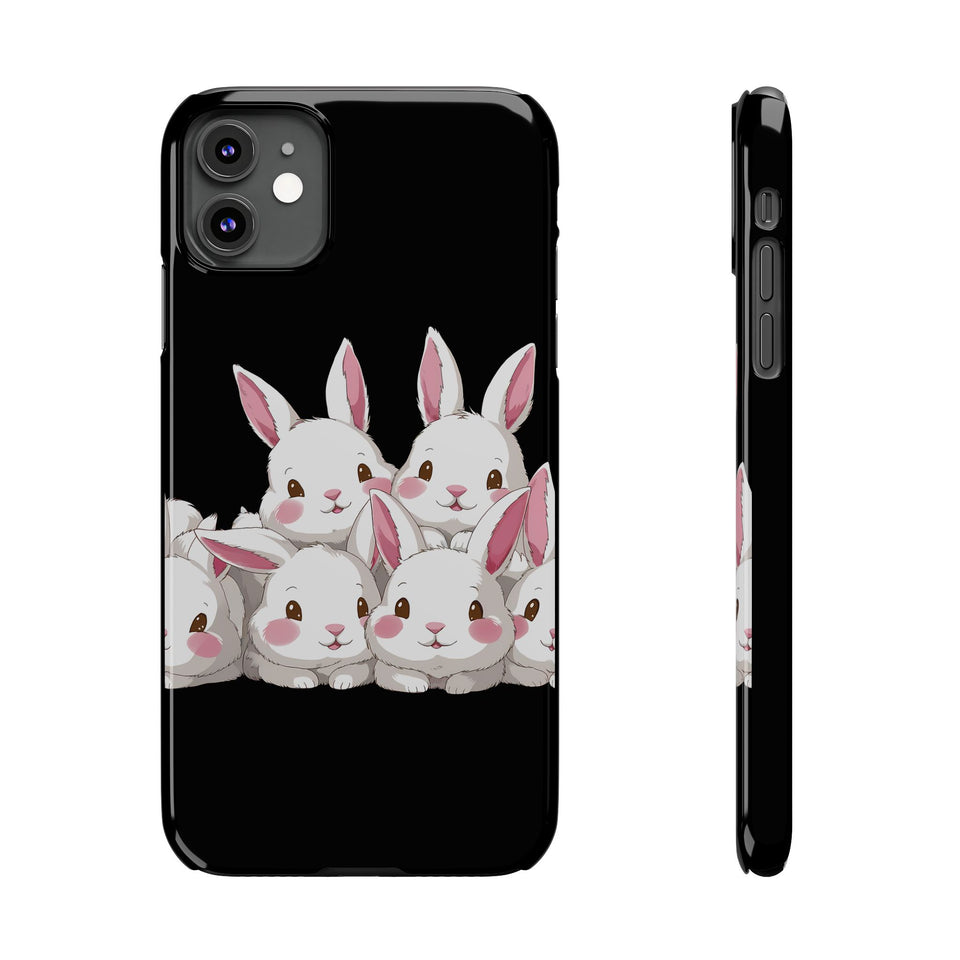 Premium Cute Rabbit iPhone Case | Rabbit Gifts Slim Phone Cases