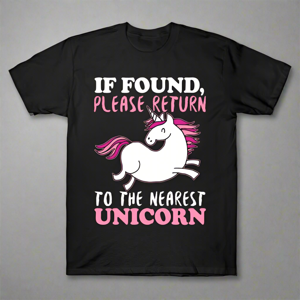 If Found Please Return To The Nearest Unicorn T-Shirt Main image