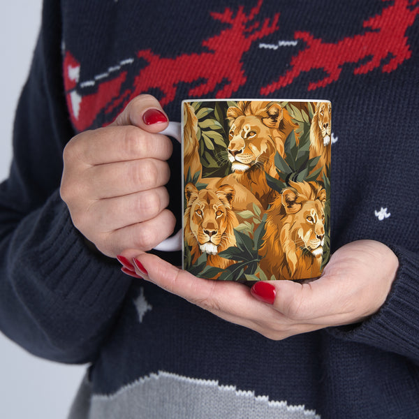 Lion Mug | Lion Gifts | Lion Presents | Pride of Lions Ceramic Mug 11oz