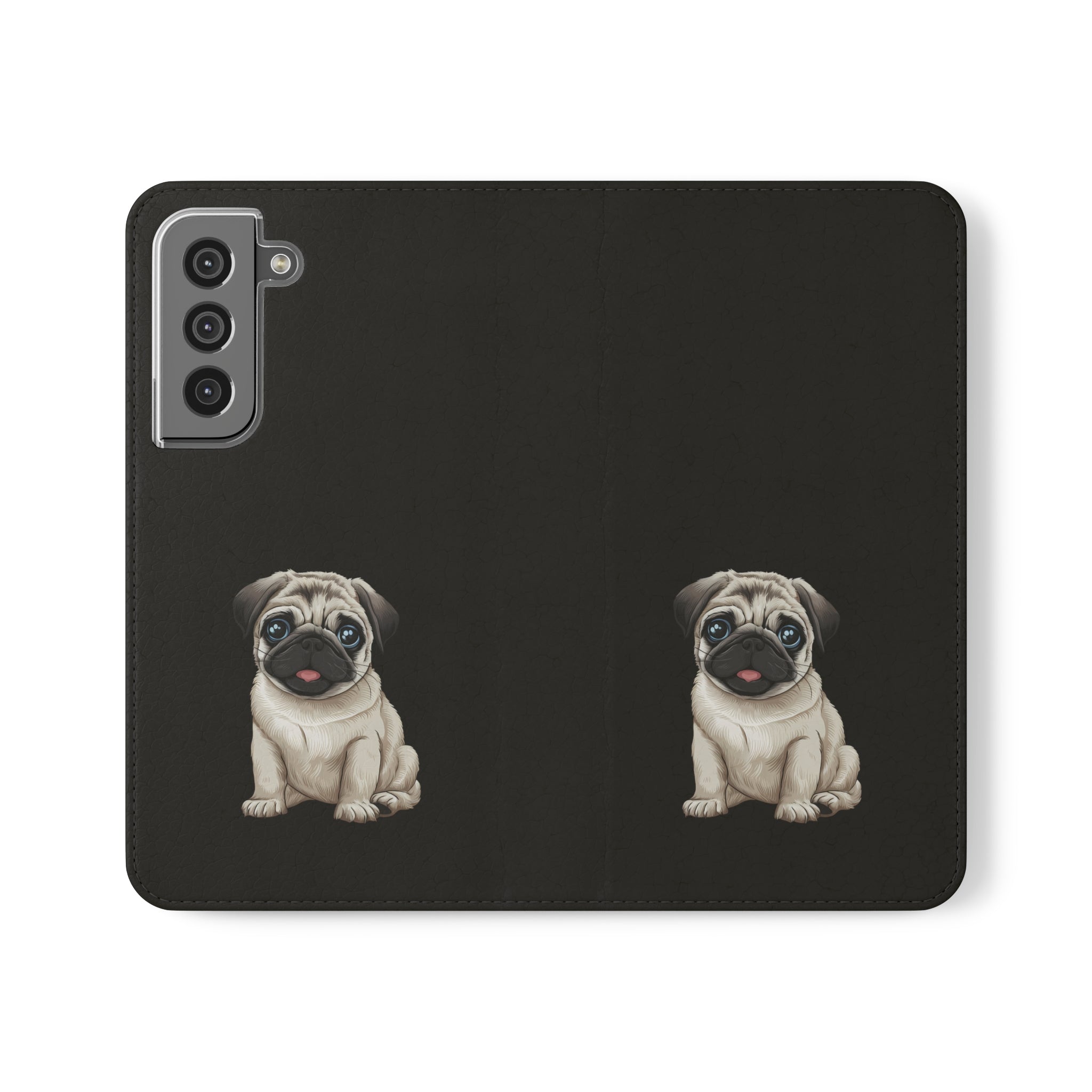 Pug iPhone & Samsung Wallet Phone Case | Pug Flip Cases Secondary image