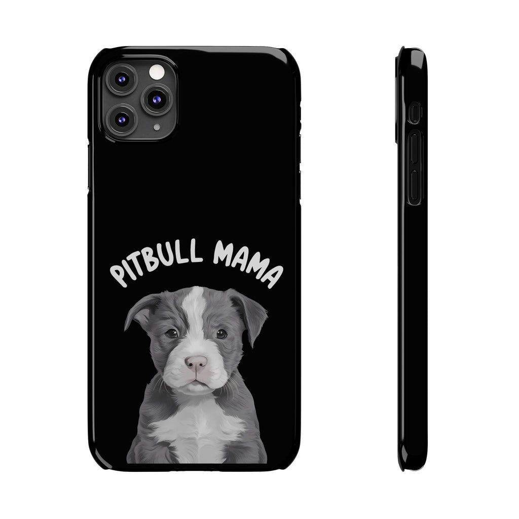 Premium Pitbull Mama iPhone Case | Pitbull Gifts Slim Phone Cases