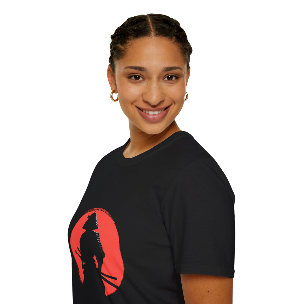Samurai Red Moon T-Shirt | Unisex Samurai Shirt