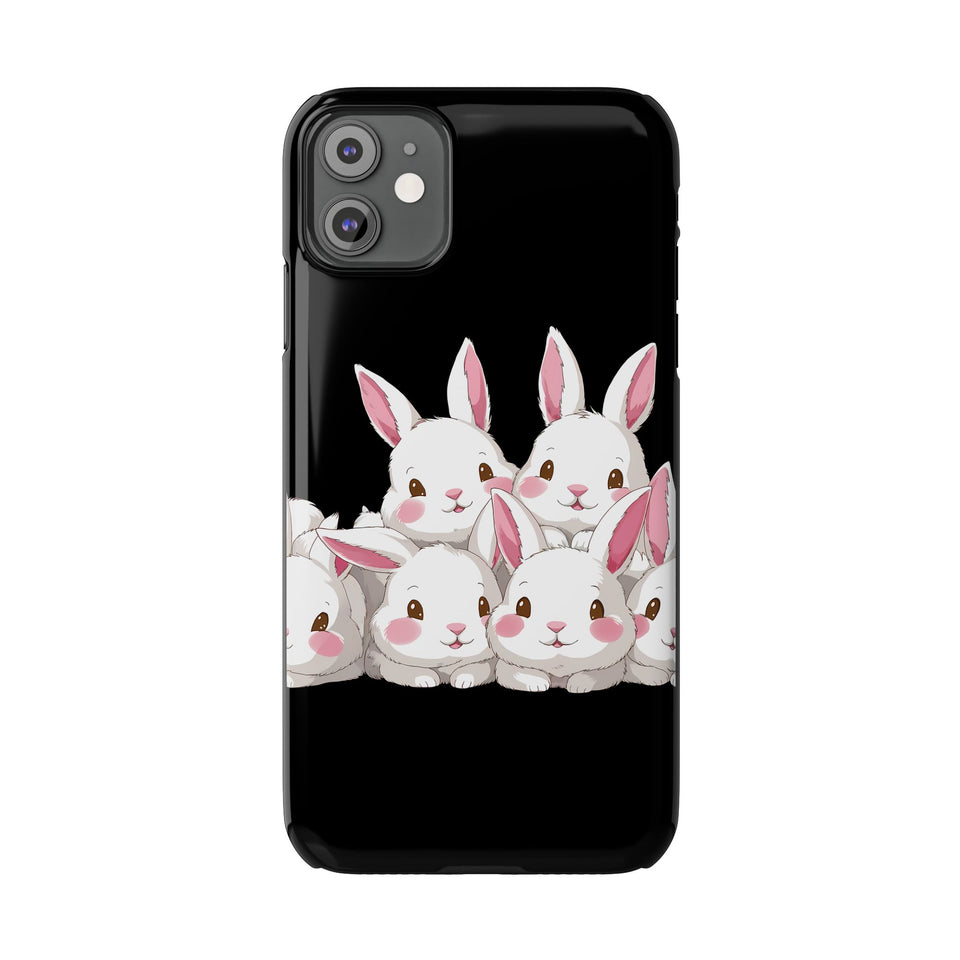 Premium Cute Rabbit iPhone Case | Rabbit Gifts Slim Phone Cases