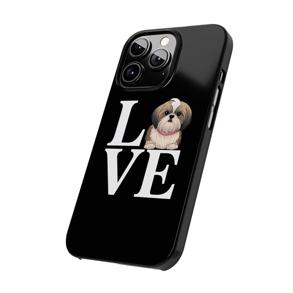 Premium Love Shih Tzu iPhone Case | Cute Shih Tzu Slim Phone Cases