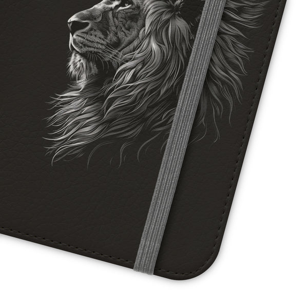 Lion Phone Case | Lion Wallet Phone Case Gifts | IPhone & Samsung Galaxy Lion Flip Cases