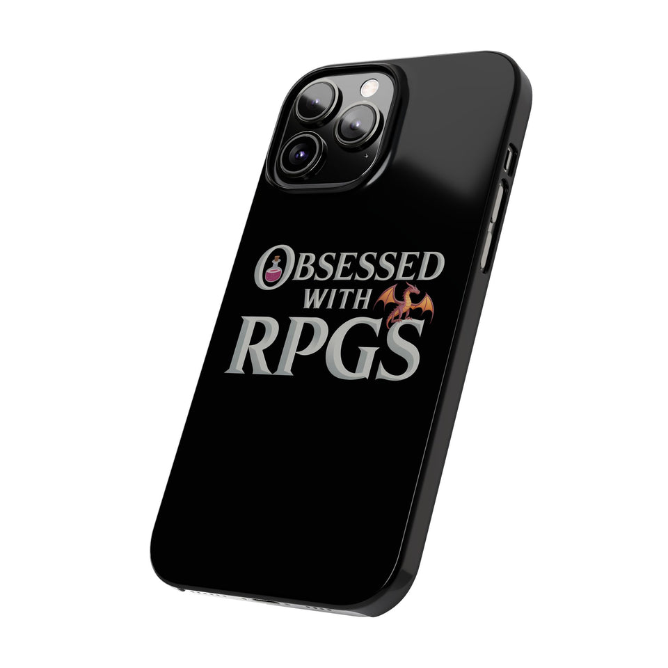 Premium Obsessed With RPGs iPhone Case | Fantasy Role Playing Game Slim Phone Cases