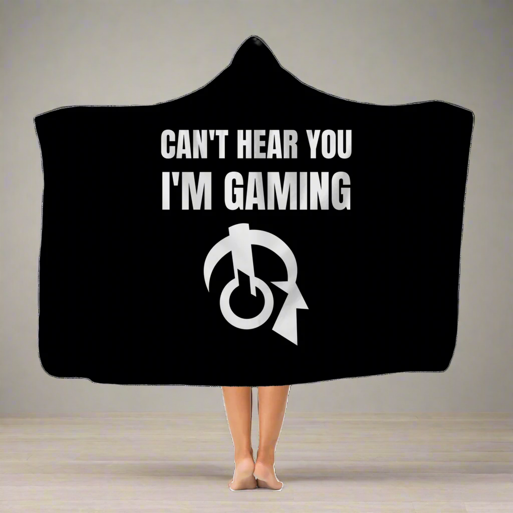 Can't Hear You I'm Gaming Classic Adult Hooded Blanket Main image