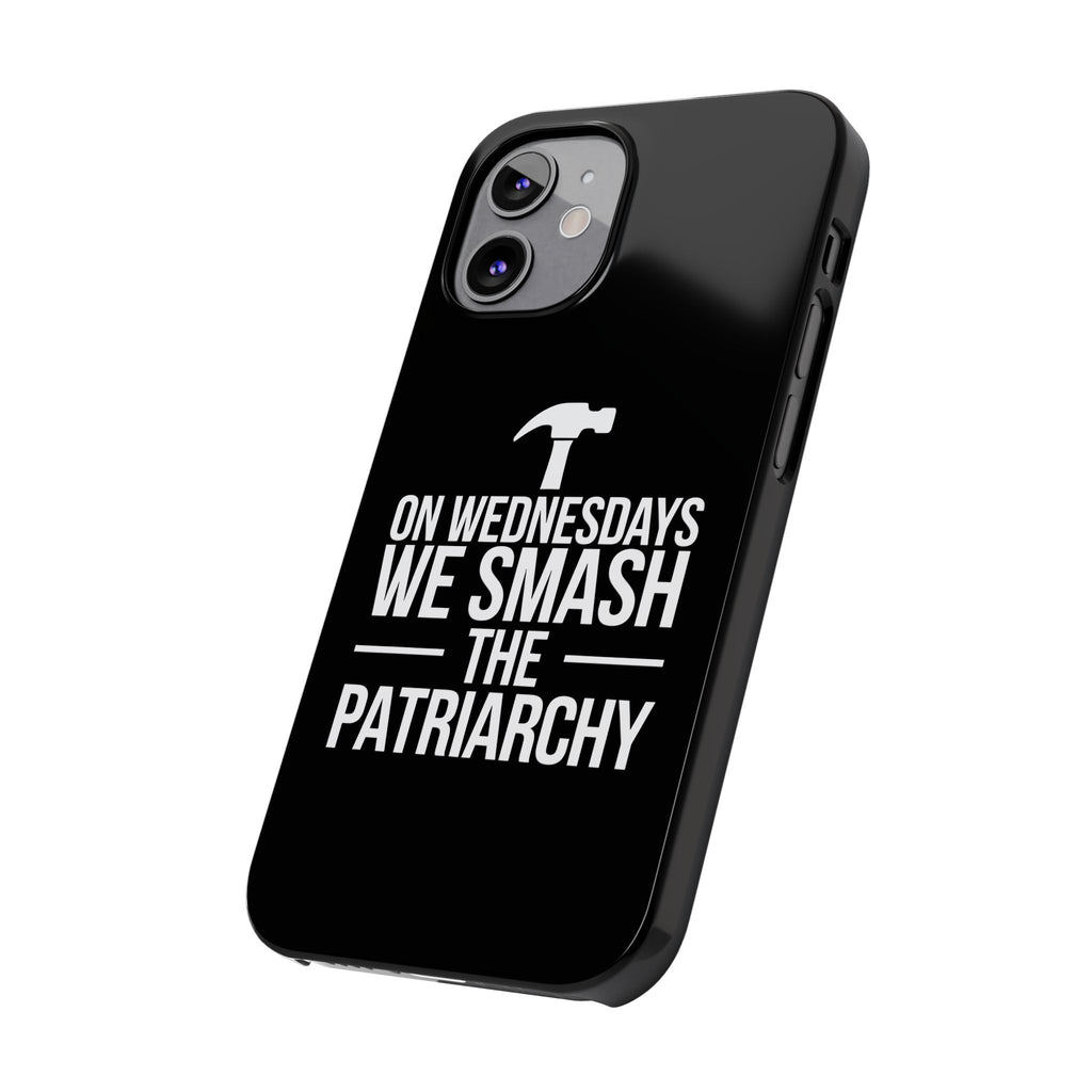 Premium On Wednesdays We Smash The Patriarchy iPhone Case | Feminist Gifts Slim Phone Cases