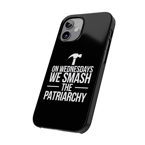 Premium On Wednesdays We Smash The Patriarchy iPhone Case | Feminist Gifts Slim Phone Cases
