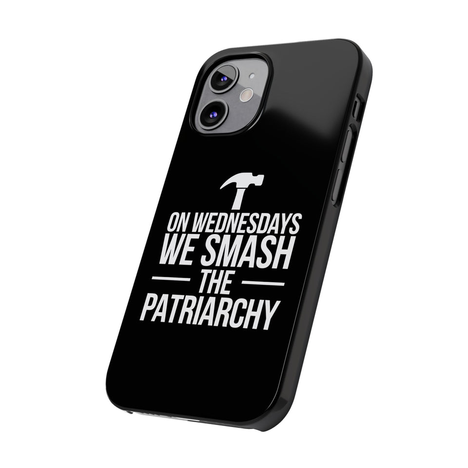 Premium On Wednesdays We Smash The Patriarchy iPhone Case | Feminist Gifts Slim Phone Cases
