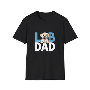 Labrador Dad T-Shirt 2 - Unisex Softstyle Labrador Dog Dad Tee Labrador Dad T-Shirt 2 - Unisex Softstyle Labrador Dog Dad Tee