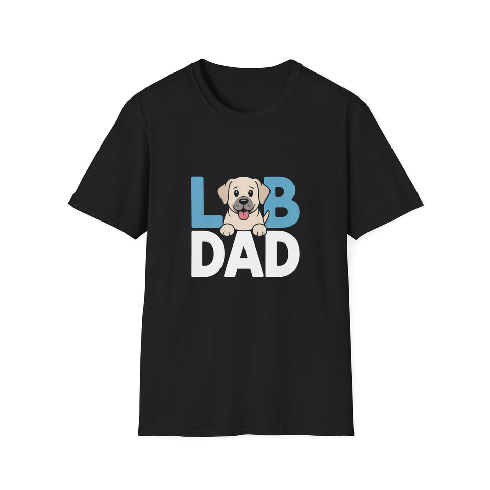 Labrador Dad T-Shirt 2 - Unisex Softstyle Labrador Dog Dad Tee