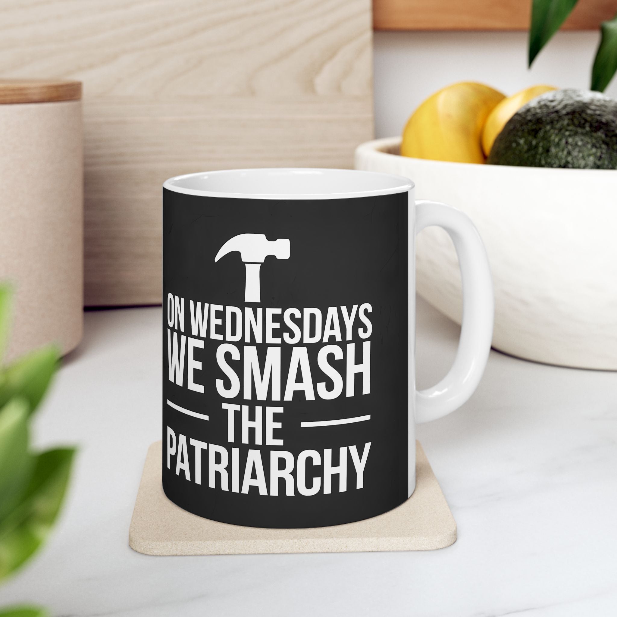 On Wednesdays We Smash The Patriarchy Mug | Feminist Coffee Mug | Feminism Coffee Mug 11oz