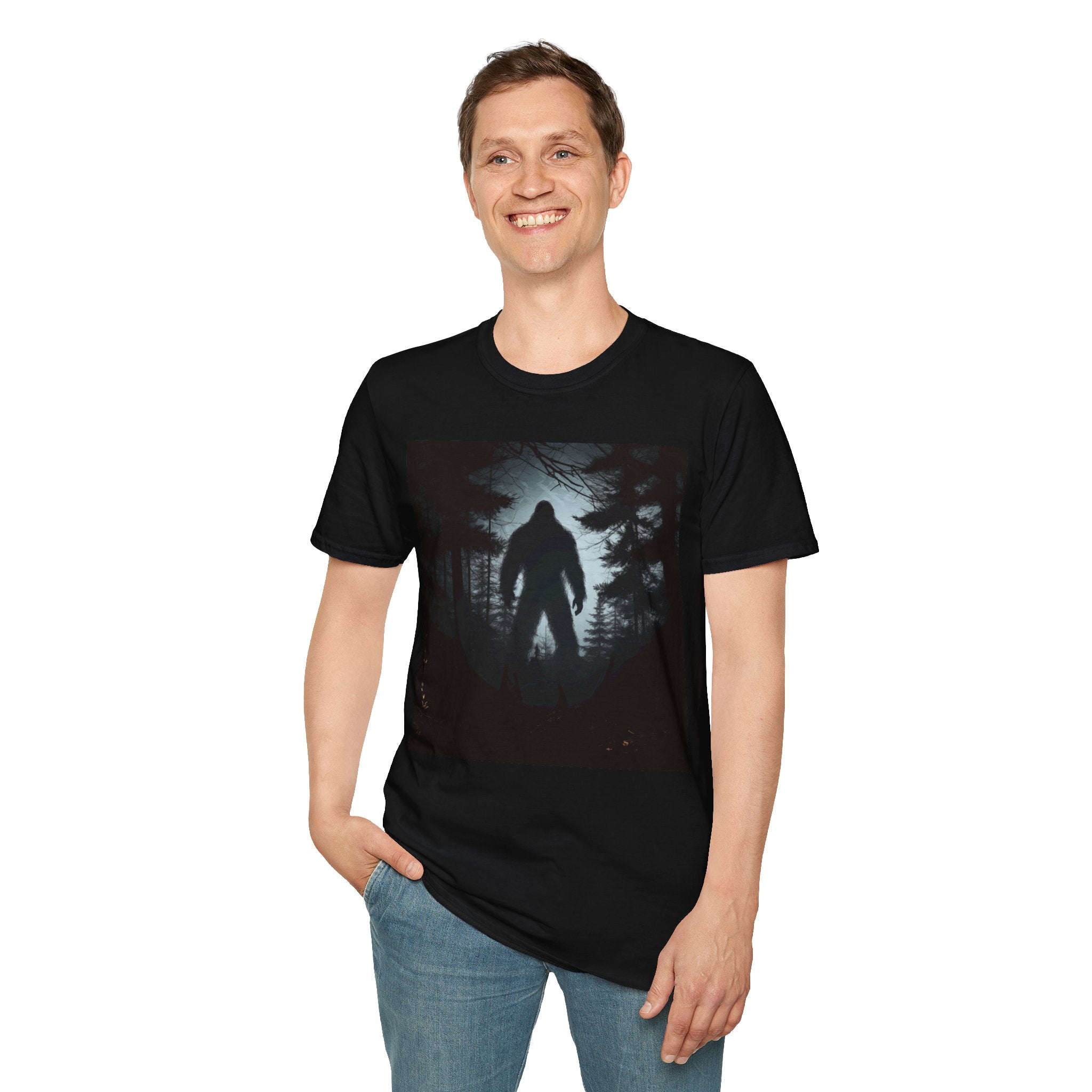 Bigfoot Shirt | Sasquatch Bigfoot T Shirt | Bigfoot Sasquatch Tee Shirt | Sasquatch Bigfoot Unisex Softstyle T-Shirt