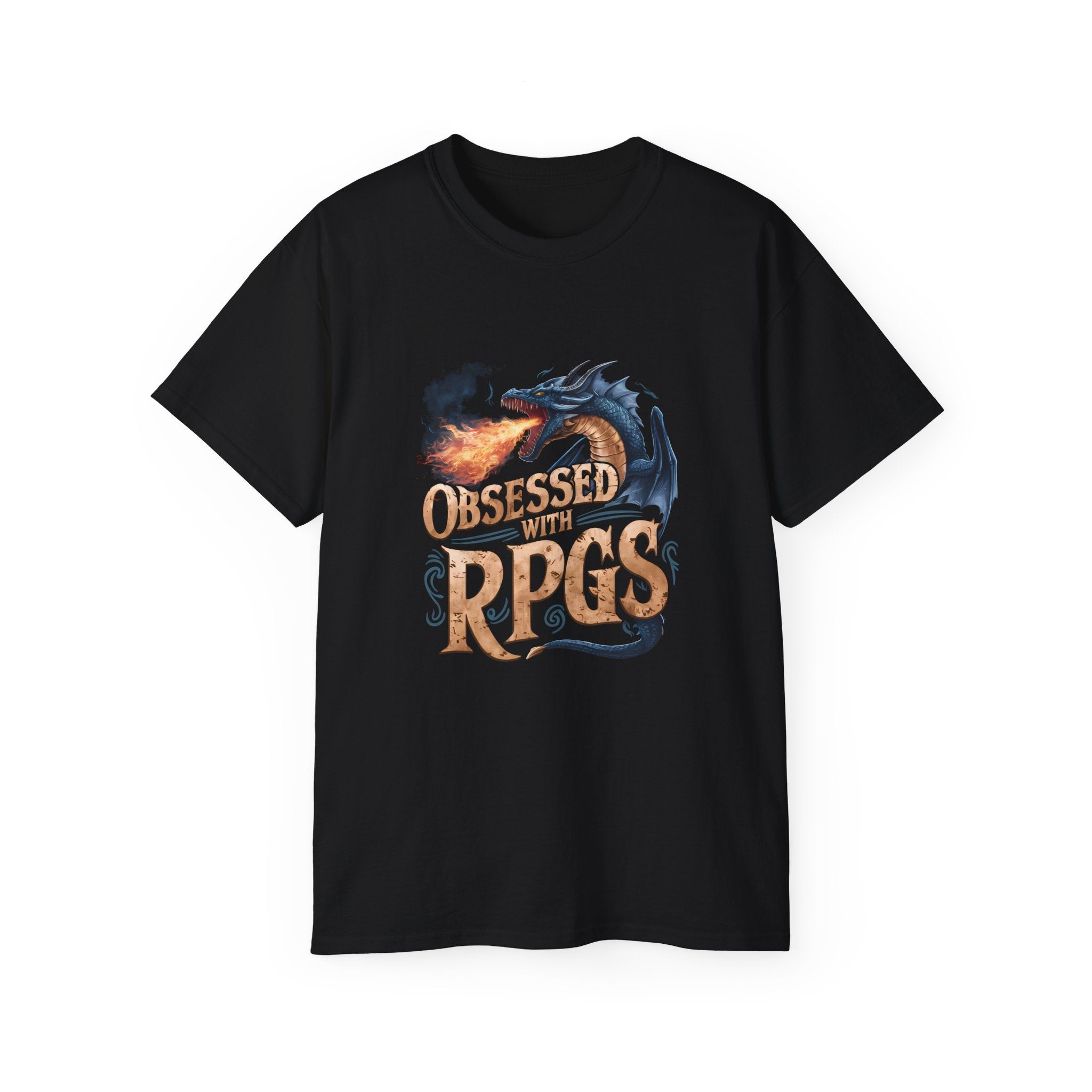 Obsessed With RPGs Shirt | Fantasy RPG Game Gift | Role Playing Game Merchandise | RPG Gifts | Fantasy Presents Unisex Shirts