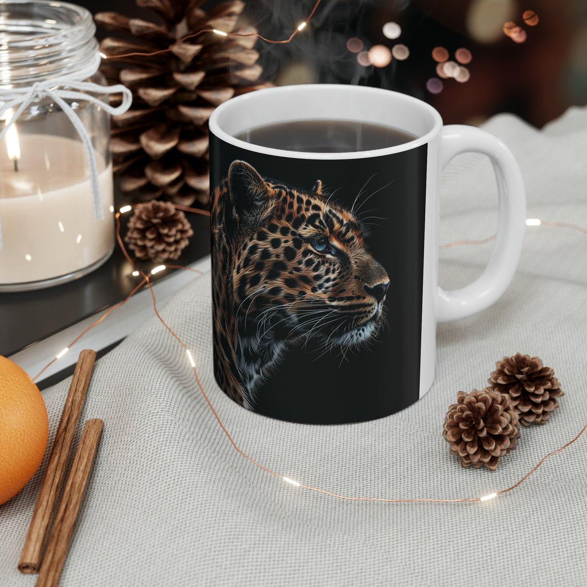 Leopard Mug | Leopard Coffee Mug | Cute Leopard Gift | Leopard Presents | Leopard Mug 1 11oz