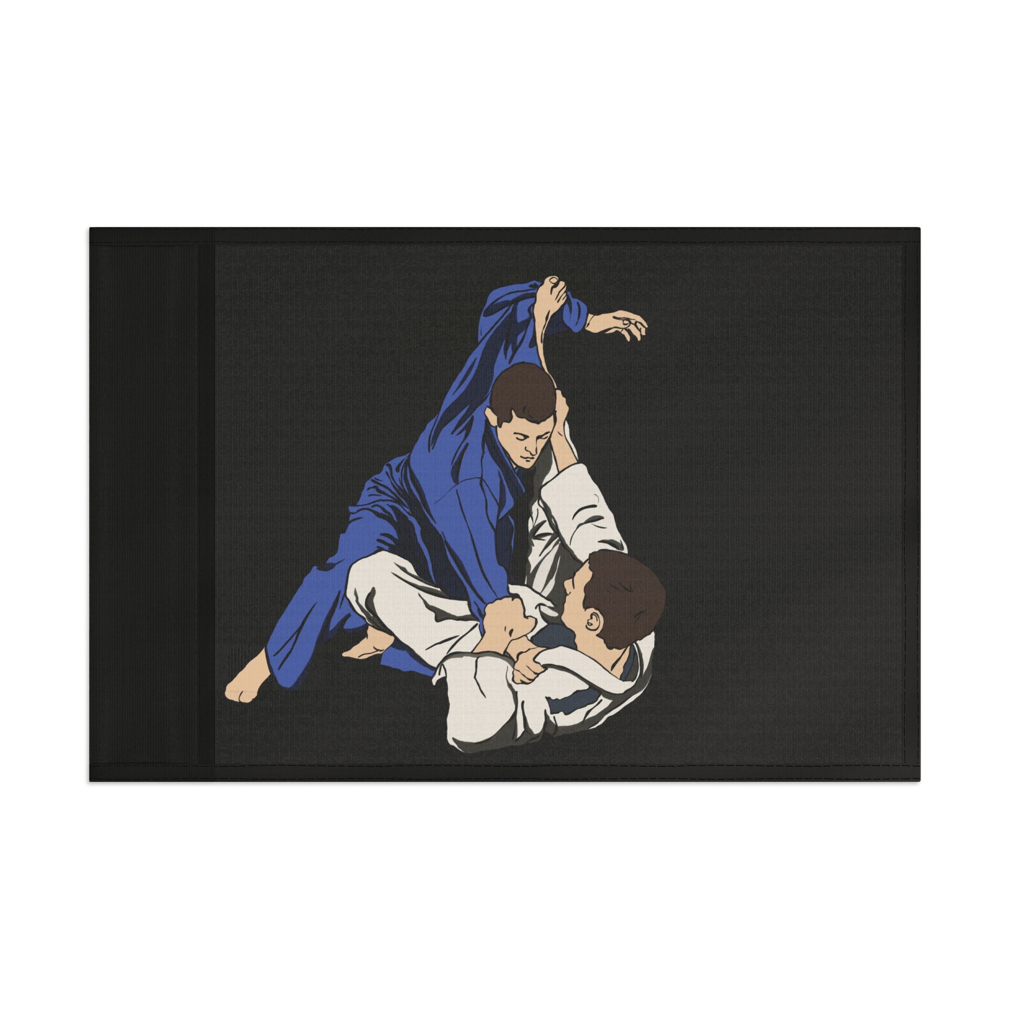 Brazilian Jiu Jitsu Rolling Flag Banner | BJJ Flag Main image