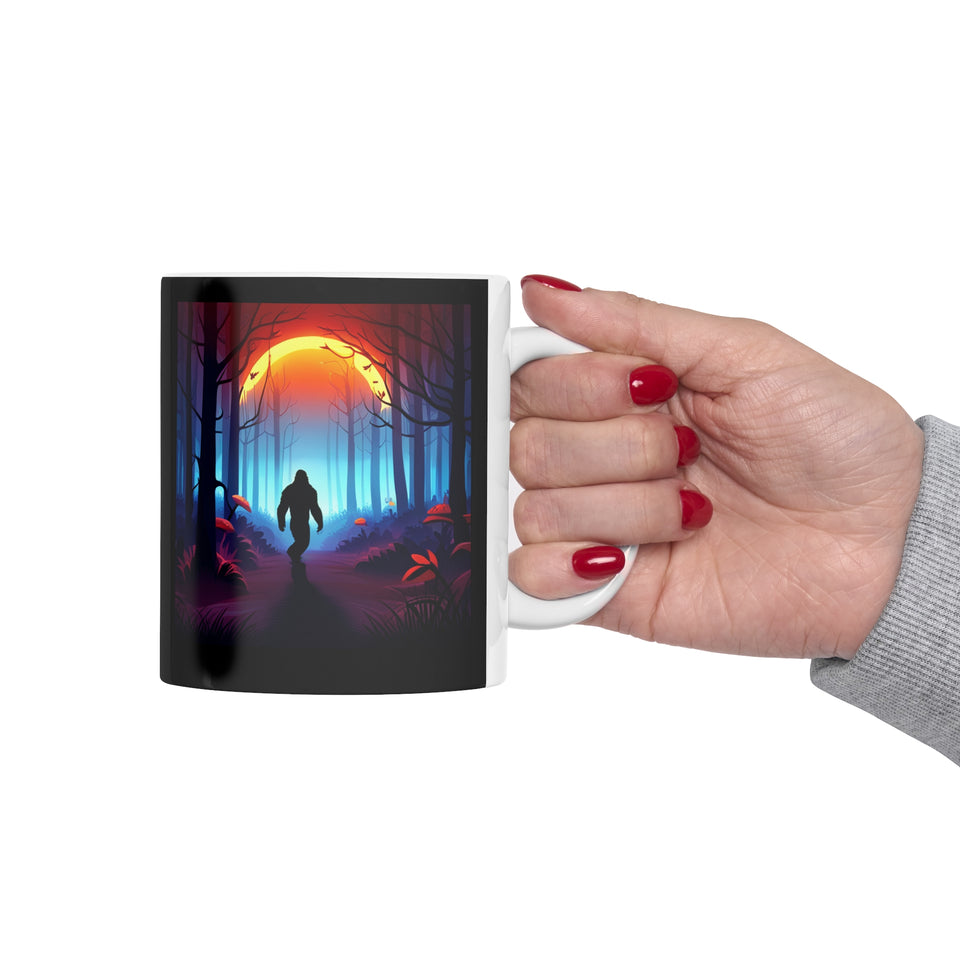 Bigfoot Mug | Bigfoot Gift | Sasquatch Yeti Abominable Snowman Ceramic Mug 11oz