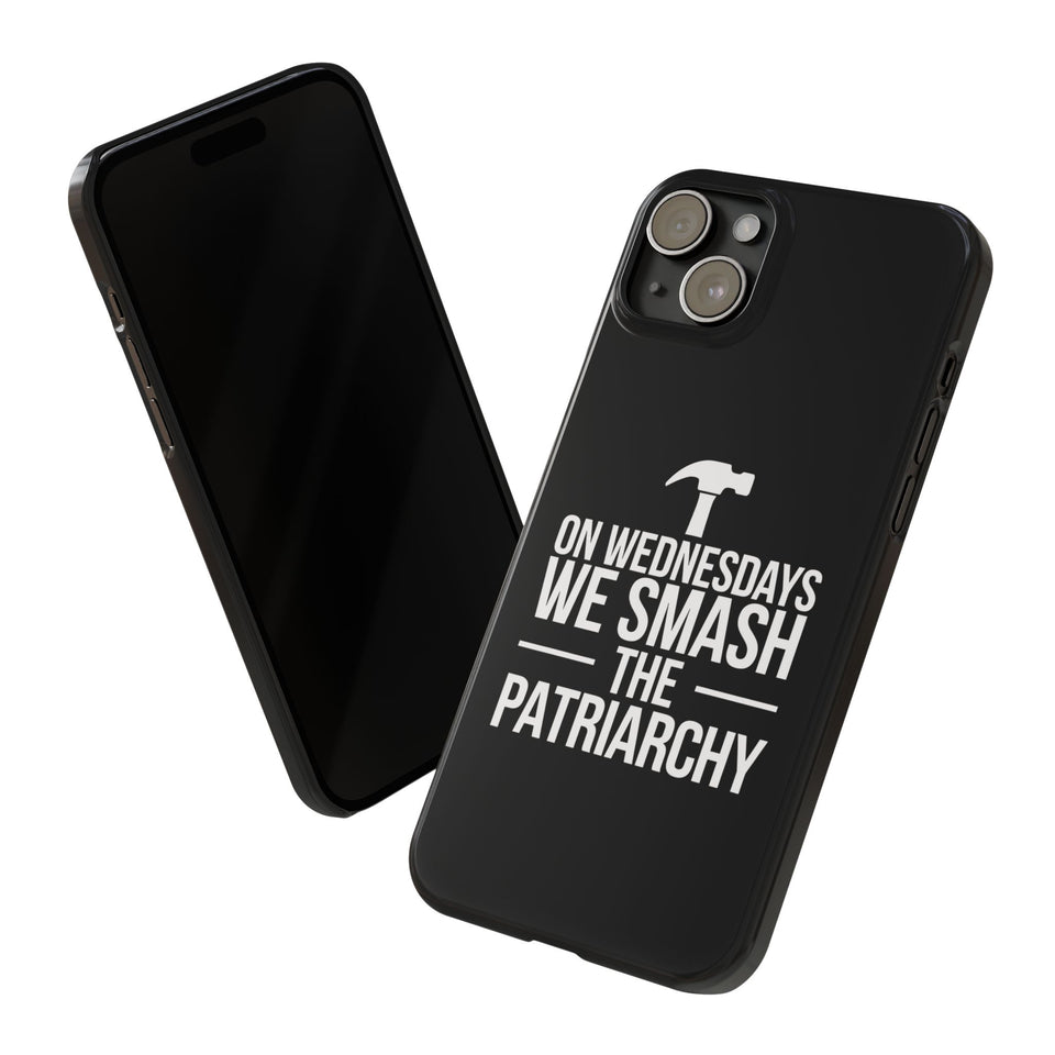 Premium On Wednesdays We Smash The Patriarchy iPhone Case | Feminist Gifts Slim Phone Cases