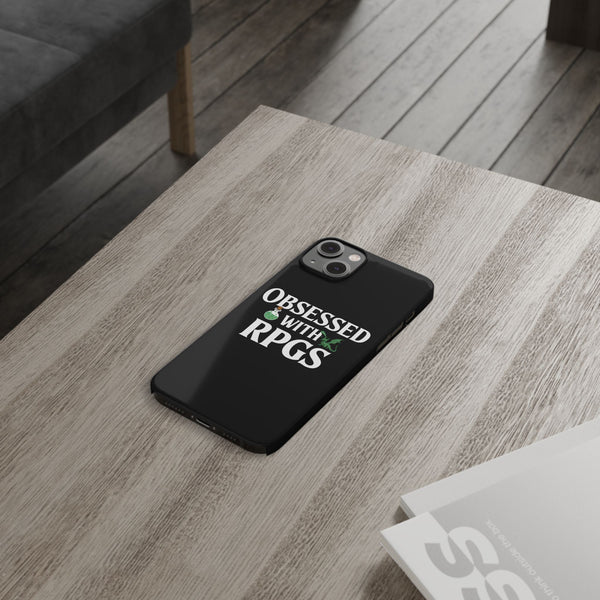 Premium Obsessed With RPGs iPhone Case | Role Playing Game Slim Phone Cases