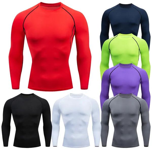 Mens Gym Compression Running T-Shirt