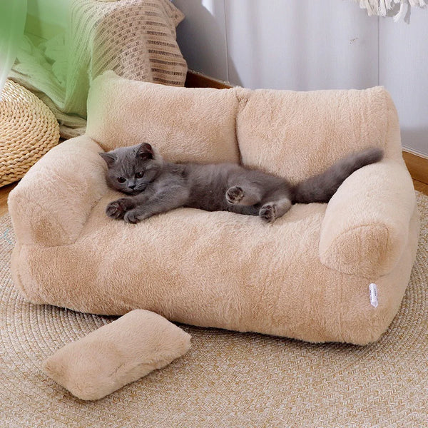 Luxury Plush Cat Bed | Cute Cat Bed