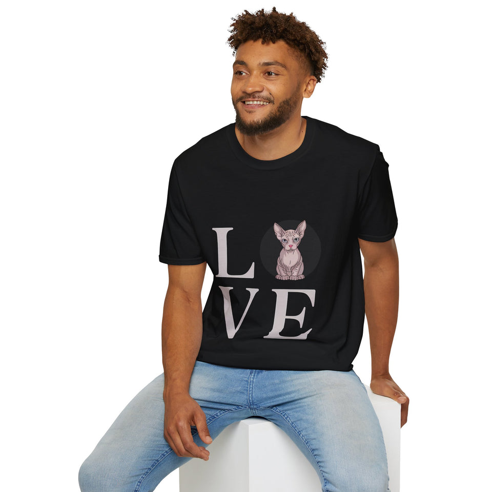 Love Sphynx Cat Shirt | Sphynx Cat Gift | Unisex Sphinx Cat T Shirt