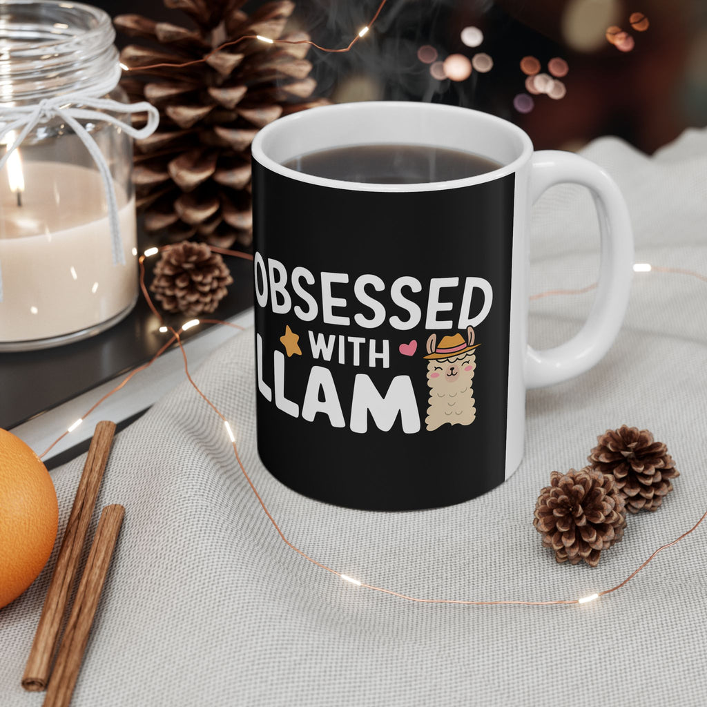 Obsessed With Llama - Llamas Mug | Llama Coffee Mug | Cute Llamas Coffee Mug 11oz