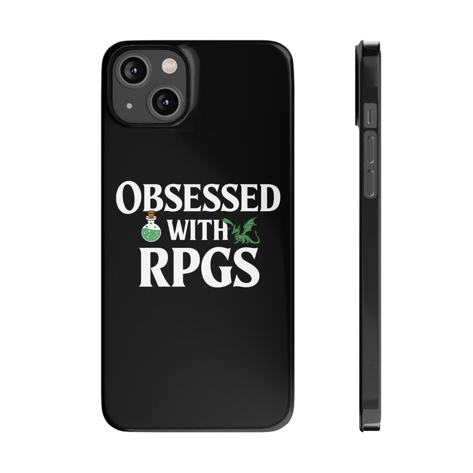 Premium Obsessed With RPGs iPhone Case | Role Playing Game Slim Phone Cases