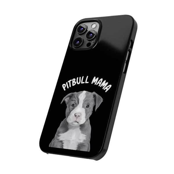 Premium Pitbull Mama iPhone Case | Pitbull Gifts Slim Phone Cases