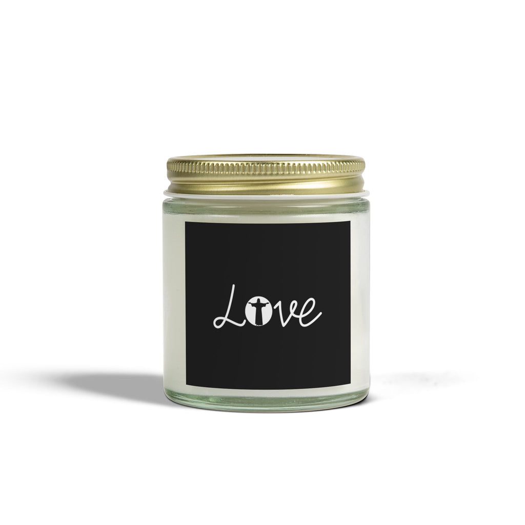 Love Jesus Faith Scented Candle - Christian Jesus Coconut Apricot Wax Candle (4oz, 9oz)
