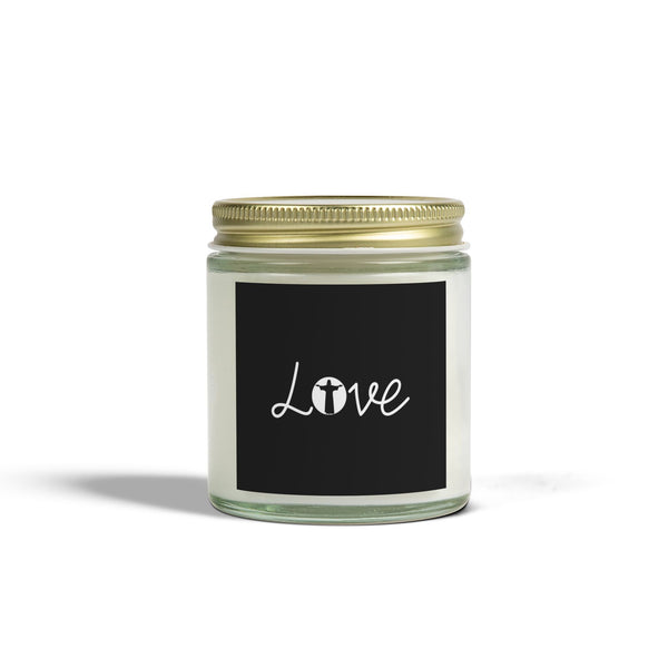 Love Jesus Faith Scented Candle - Christian Jesus Coconut Apricot Wax Candle (4oz, 9oz)
