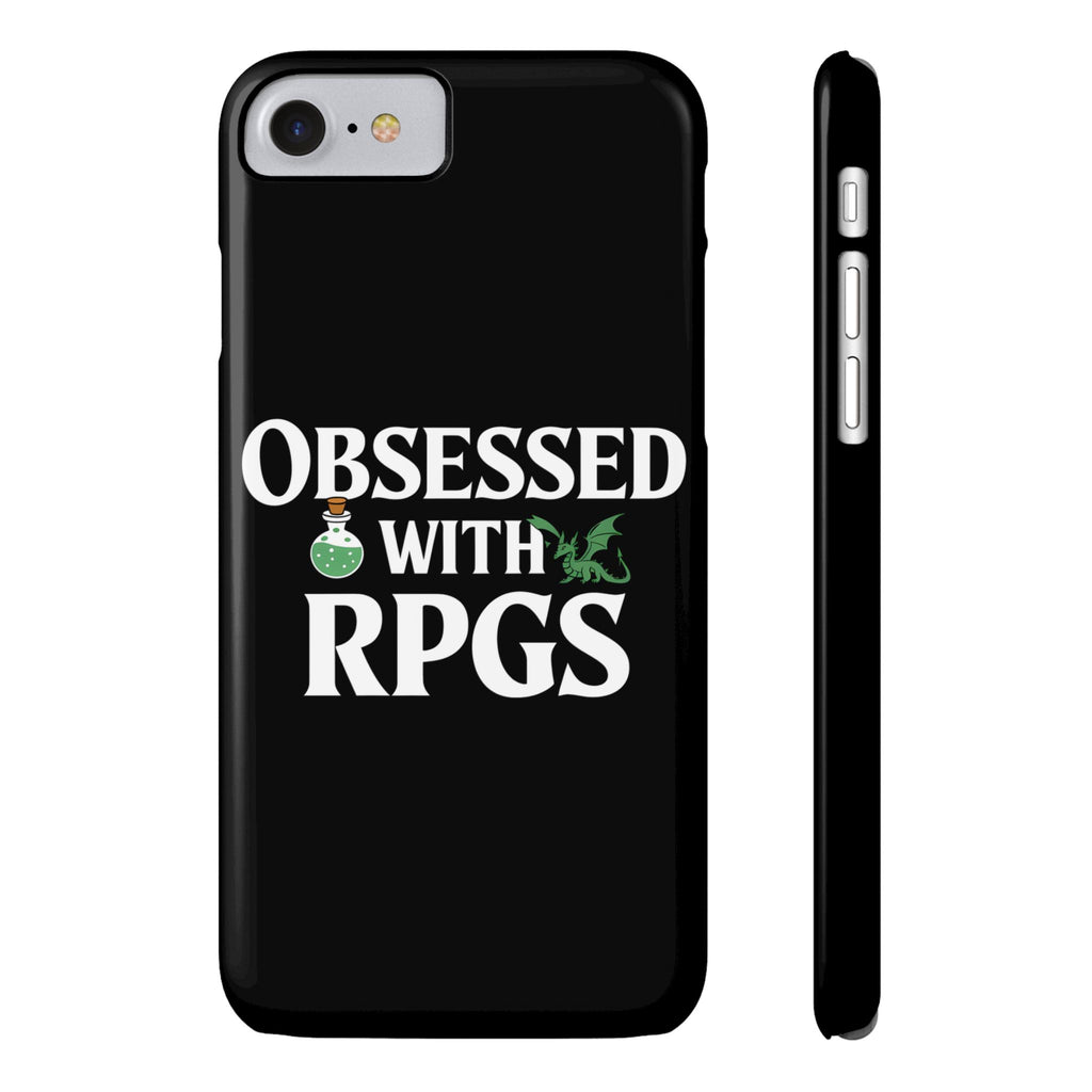 Premium Obsessed With RPGs iPhone Case | Role Playing Game Slim Phone Cases