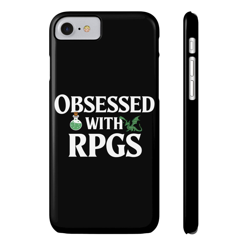 Premium Obsessed With RPGs iPhone Case | Role Playing Game Slim Phone Cases