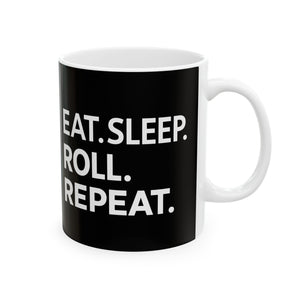 Brazilian Jiu Jitsu Eat Sleep Roll BJJ Ceramic Mug | Brazilian Jiu Jitsu Gifts (11oz) Brazilian Jiu Jitsu Eat Sleep Roll BJJ Ceramic Mug | Brazilian Jiu Jitsu Gifts (11oz)