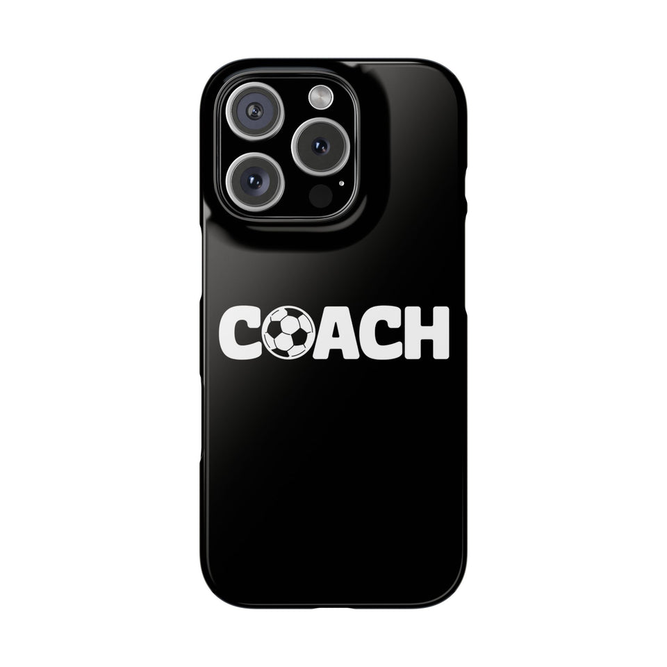 Premium Soccer Coach iPhone Case | Soccer Coach Gifts Slim Phone Cases