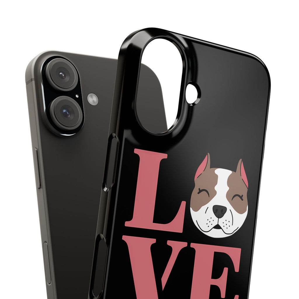 Premium Love Pitbulls iPhone Case | Pitbull Gifts Slim Phone Cases